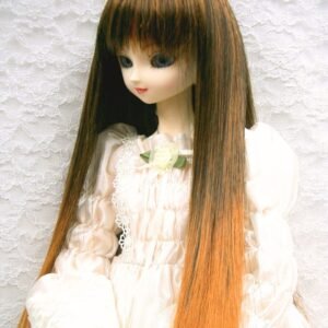 Wig / 9-10 inch / Long straight with Bangs (Rustmix #2/145TT)