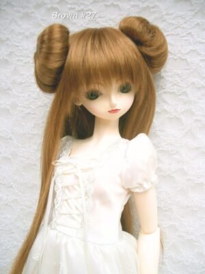 Wig / 9-10 inch / Chun-Li Buns (Brown #27)