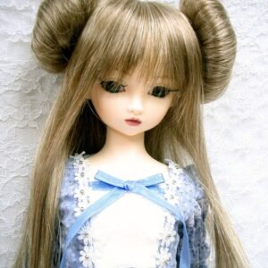 Wig / 9-10 inch / Chun-Li Buns (Brownmix #12/KB88M)