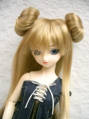 Wig / 9-10 inch / Chun-Li Buns (Lightgoldbrown #25)