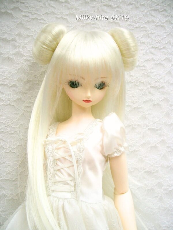 Wig / 9-10 inch / Chun-Li Buns (White #K19)