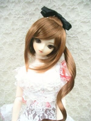 Wig / 8-9 inch / Ribbon Top Knot (Brown #27)