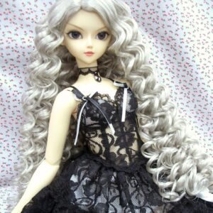 Wig / 9-10 inch / Long Volume Curly Hair (Grey #60)