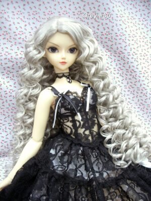Wig / 9-10 inch / Long Volume Curly Hair (Grey #60)