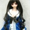 Wig / 8-9 inch / Long Hair *Curly at bottom (Blacky Brown #4)