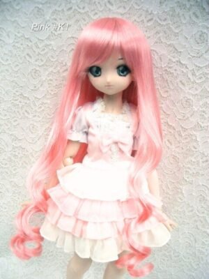 Wig / 8-9 inch / Long Hair *Curly at bottom (Pink #K1)