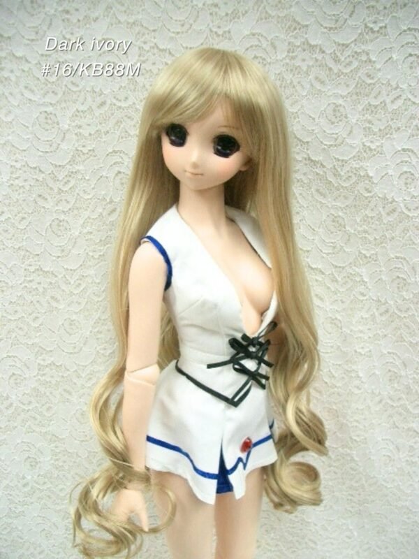 Wig / 8-9 inch / Long Hair *Curly at bottom (Dark ivory #16/KB88M)
