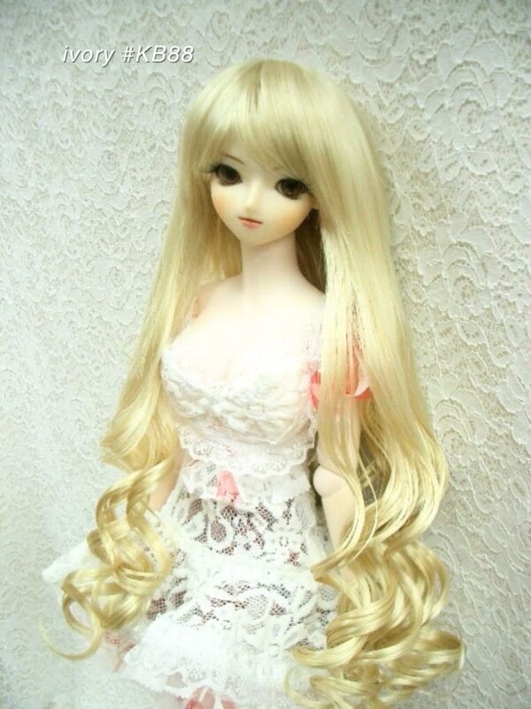 Wig / 8-9 inch / Long Hair *Curly at bottom (Ivory #KB88)