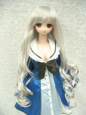 Wig / 8-9 inch / Long Hair *Curly at bottom (Grey #60)