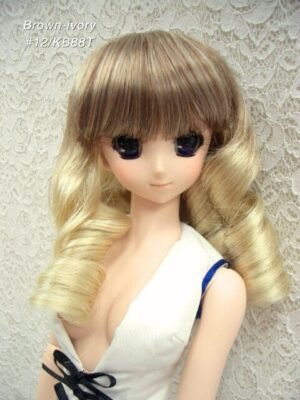 Wig / 8-9 inch / Princess Curly (Brown-ivory #12/KB88T)