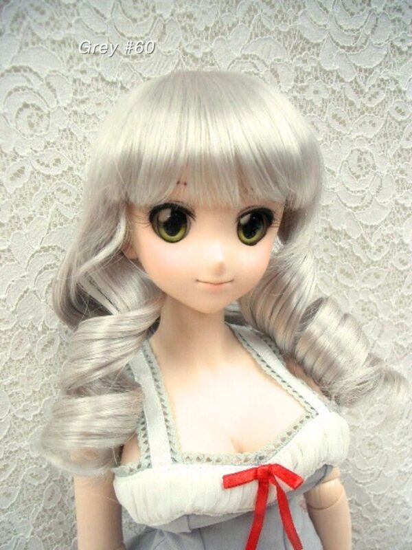 Wig / 8-9 inch / Princess Curly (Grey #60)