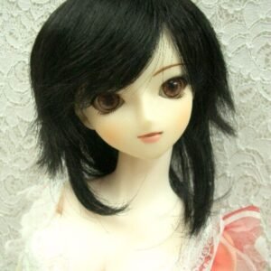 Wig / 8-9 inch / Short Wolf-cut (Black #2)