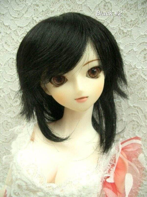 Wig / 8-9 inch / Short Wolf-cut (Black #2)