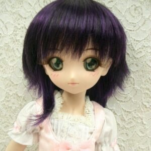 Wig / 8-9 inch / Short Wolf-cut (Darkpurple #2/K10T)