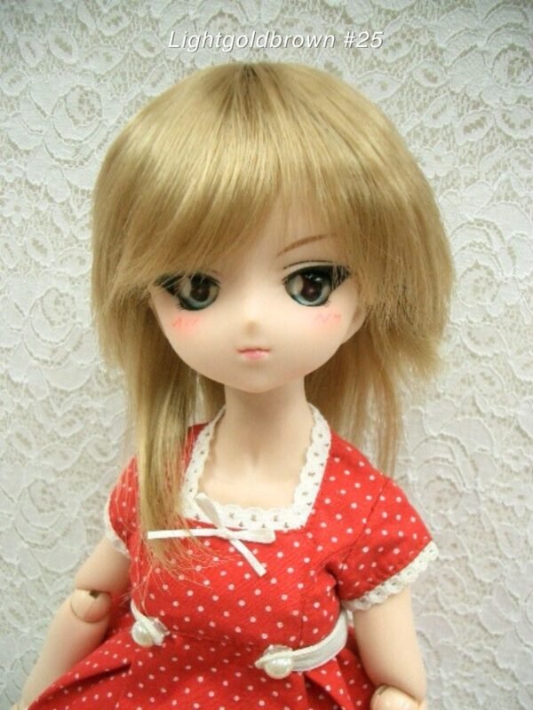 Wig / 8-9 inch / Short Wolf-cut (Lightgoldbrown #25)