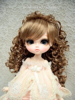 Wig / 11-12 inch / Volume Curly Hair (Brownmix #27/KB88M)