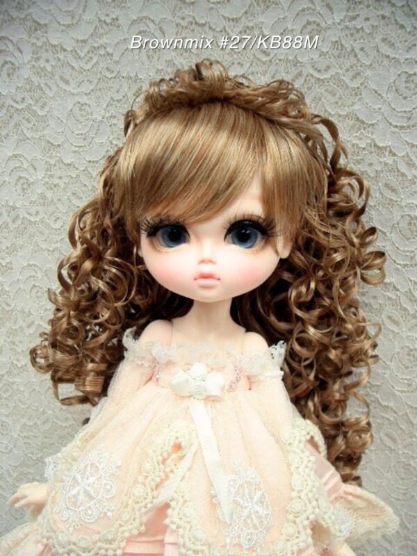 Wig / 11-12 inch / Volume Curly Hair (Brownmix #27/KB88M)