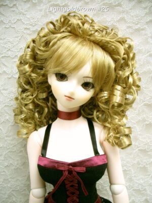 Wig / 8-9 inch / Volume Curly (Lightgoldbrown #25)