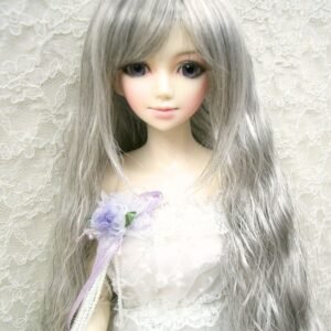 Wig / 8-9 inch / Long Wave with Bangs (Grey #56)