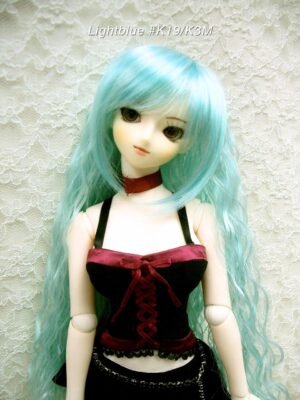 Wig / 8-9 inch / Long Wave with Bangs (Lightblue #K19/K3M)