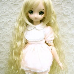 Wig / 8-9 inch / Long Wave with Bangs (Lightgoldmix #GL26)