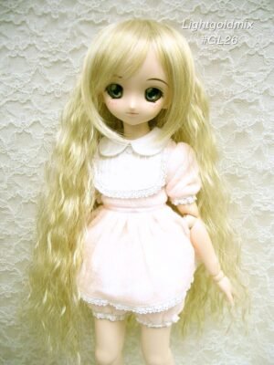 Wig / 8-9 inch / Long Wave with Bangs (Lightgoldmix #GL26)