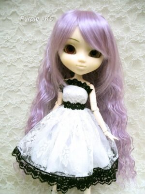 Wig / 8-9 inch / Long Wave with Bangs (Purple #K5)