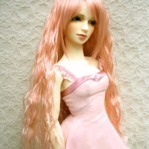 Wig / 8-9 inch / Long Wave with Bangs (Metallic pink #25/K1M)