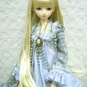 Wig / 8-9 inch / Braided Hair with Bangs (Ivory #KB88)