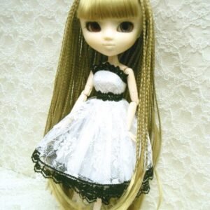 Wig / 8-9 inch / Braided Hair with Bangs (Lightgoldbrown #25)