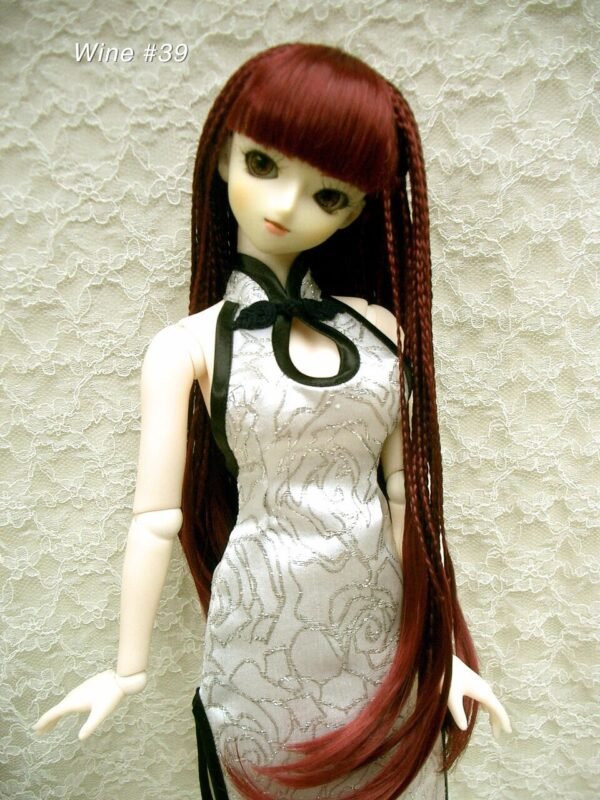 Wig / 8-9 inch / Braided Hair with Bangs (Wine #39)