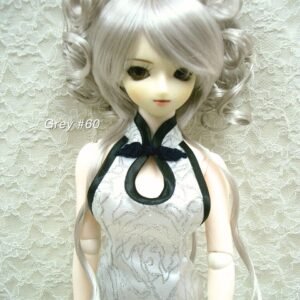 Wig / 8-9 inch / Volume Curly Shaggy (Grey #60)