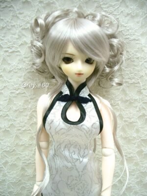 Wig / 8-9 inch / Volume Curly Shaggy (Grey #60)