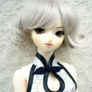 Wig / 8-9 inch / Short Curly (Grey #60)