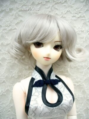 Wig / 8-9 inch / Short Curly (Grey #60)