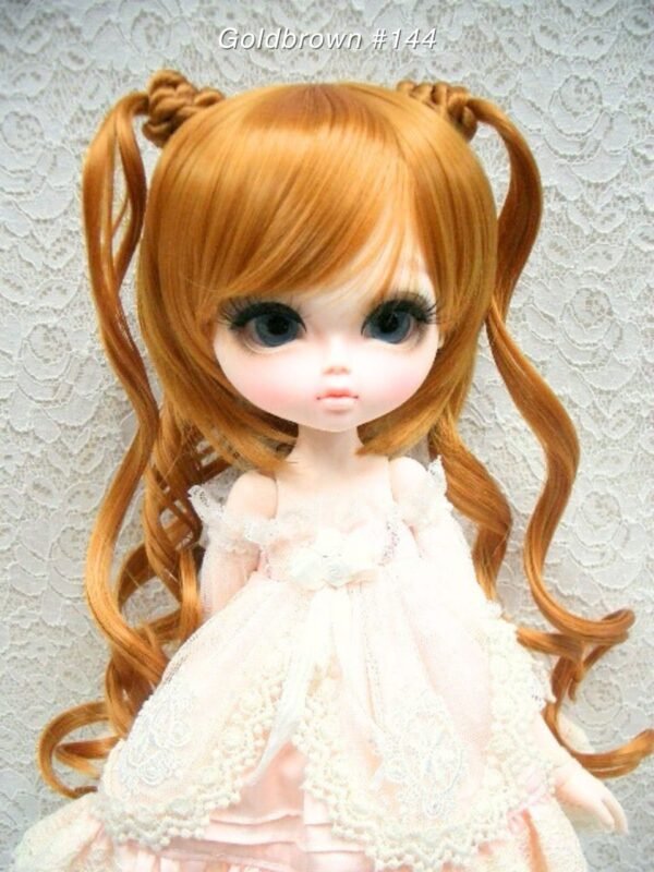 Wig / 11-12 inch / Ribbon Curly (Goldbrown #144)
