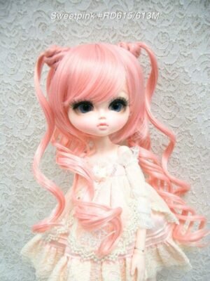 Wig / 11-12 inch / Twin-tails Loose Curly (Sweetpink #RD615/613M)