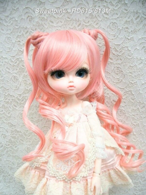 Wig / 11-12 inch / Twin-tails Loose Curly (Sweetpink #RD615/613M)