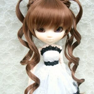 Wig / 8-9 inch / Twin-tails Loose Curly (Brown #27)
