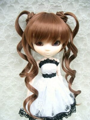 Wig / 8-9 inch / Twin-tails Loose Curly (Brown #27)