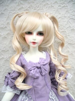 Wig / 8-9 inch / Twin-tails Loose Curly (Lightgold #613/88)