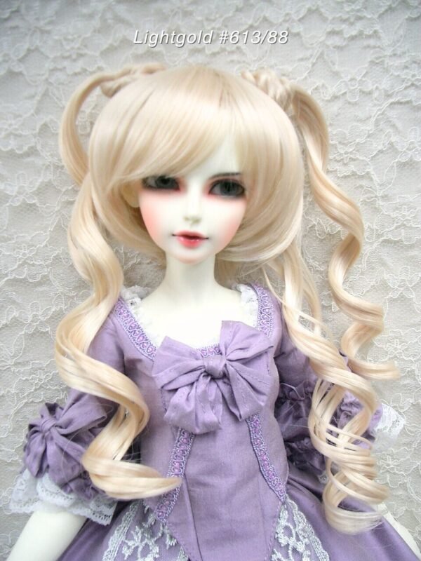 Wig / 8-9 inch / Twin-tails Loose Curly (Lightgold #613/88)