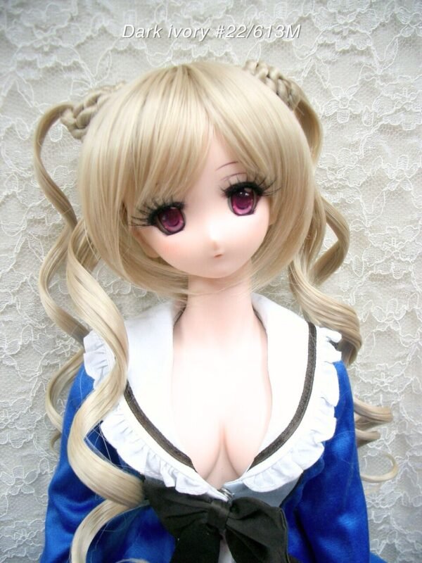 Wig / 8-9 inch / Twin-tails Loose Curly (Dark Ivory #22/613M)