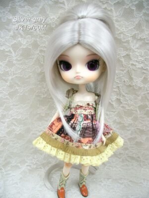 Wig / 8-9 inch / Ponytail (Silver grey #K19/60M)