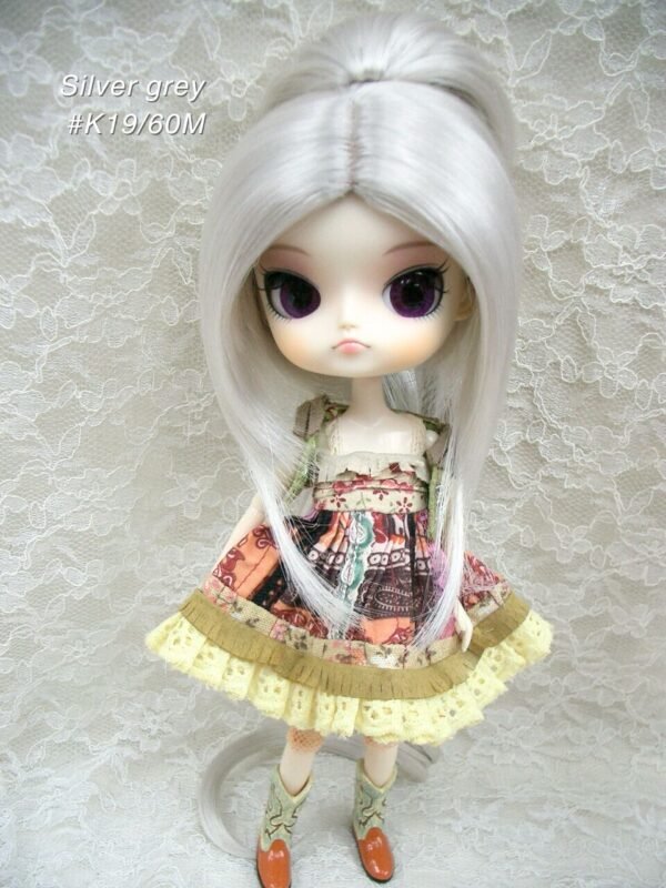Wig / 8-9 inch / Ponytail (Silver grey #K19/60M)