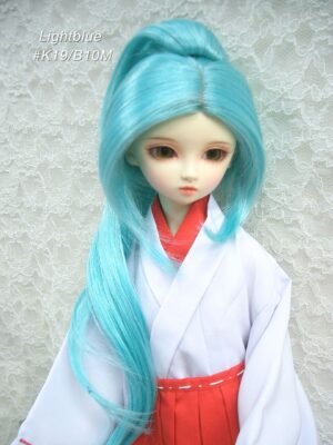Wig / 9-10 inch / High Ponytail (Lightblue #K19/B10M)