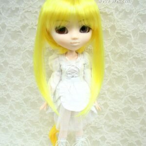 Wig / 8-9 inch / Ponytail with Bangs (Yellow #K19/K2M)