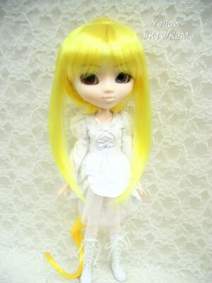 Wig / 8-9 inch / Ponytail with Bangs (Yellow #K19/K2M)