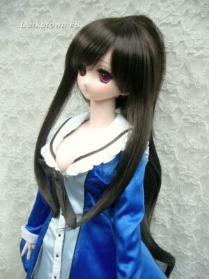 Wig / 8-9 inch / Ponytail with Bangs (Darkbrown #8)