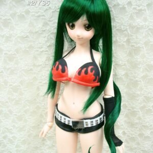 Wig / 8-9 inch / Ponytail with Bangs (Darkgreen #2/YS5)